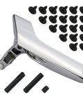 Dope Chrome Interior Door Handle Repair Kit For Mercedes Benz W204 X204 displayed with screws and components
