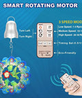 Disco Ball Motor With Remote For Party Decor 1 To 30 RPM Adjustable Speed Battery Powered Wind Spinner Motor with control
