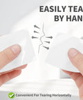 White Duct Tape Heavy Duty Waterproof 40 Yards By 2 Inches 9 Mils Thick With Strong Adhesive No Residue Easy Tear By Hand