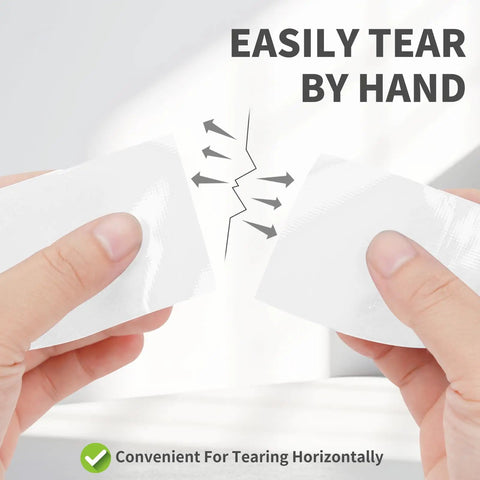 White Duct Tape Heavy Duty Waterproof 40 Yards By 2 Inches 9 Mils Thick With Strong Adhesive No Residue Easy Tear By Hand