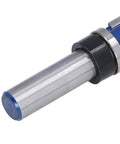 Heavy Duty Tungsten Steel Double Bearing Router Bit For Woodworking Trim Tool close-up showing shank and bearings.