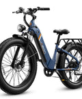 Electric Fat Tire Bike For Adults With 1800W Peak Motor 26 By 4 Inch Fat Tires shown from side angle