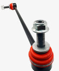 Pair Of Front Sway Bar Links For 2010 2011 Camaro, Beefy Heavy Duty Heat Treated Ball Ends For Precise Torque And Smooth Operation, Engineered In The USA, Easy Install, Suspension Upgrade, close-up with hardware