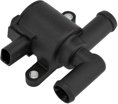 Essential Electric Engine Coolant Auxiliary Water Pump For Audi A3 Q7 And VW Golf, black plastic build with two hoses.