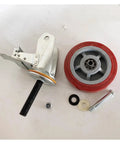 Heavy Duty Threaded Stem Casters With M20 Locking Swivel Wheels For Trolleys And Workshop Gear Smooth Silent Roll Pack Of Four Pu Units components.