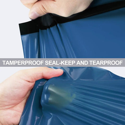Navy Blue Poly Mailers 12x15.5 Inch 100 Pack Self Sealing Shipping Bags Thick Waterproof Tearproof with tamperproof seal