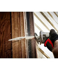 Hardcore Demolition Reciprocating Saw Blades One Hundred Pack Seven Teeth Per Inch Cuts nail embedded wood during renovation.