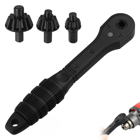 Three In One Ratchet Drill Chuck Key Wrench For Quick Socket Swaps DIY Friendly Pro Grade Universal Replacement Tool with three chuck sizes