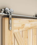 6Ft Barn Door Sliding Track Kit In Stainless Steel Heavy Duty Hardware For Single Wood Door Up To 220 Lbs Y Shape Hanger Quiet Smooth Glide