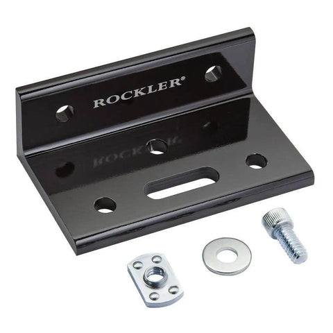 Beefy 2x2 Aluminum Brackets For T Track Systems with black finish, screws, and hardware included for router table fence mount
