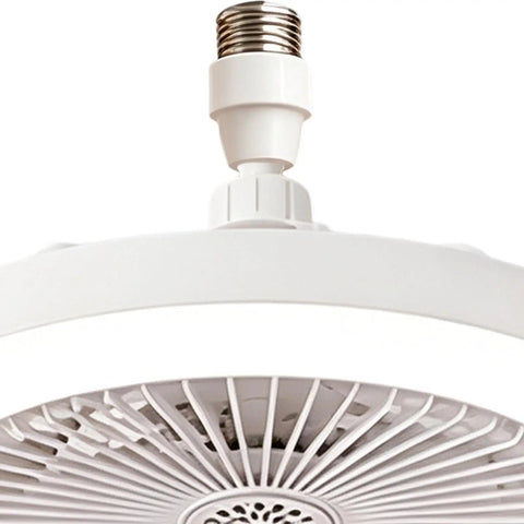 3 Color Dimmable - Flush Mount Ceiling Fan, Quiet Light Remote, Bedroom close-up of the fan mount and light fixture details.