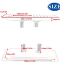 Dimensions of Stainless Steel Glass Rinser for Sink and Bar, One Push Cup Washer with Drip Tray and Drain shown with measurements.
