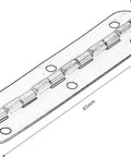 Antique Bronze Wood Box Hinges 4 Pack 65 By 15mm Gold Cabinet Hardware for Jewelry Chests top view