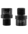 Pair Of Steel Bike Pedal Extenders For A Slight Crank Reach Upgrade With Sixteen Millimeter Spacer Fits Nine Sixteenth Inch Threaded Pedals Ideal For MTB BMX Road Street Bikes Black Smoother Ride