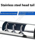 Close-up of stainless steel auger in Heavy-Duty Screw Conveyor 1500W Electric Auger For Sand Cement Pellets And Fertilizers 2m Long