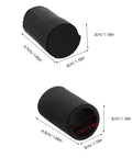 8 Pack Round Non Slip Piano Stand Foot Pads For Digital Keyboard Floor Protection, black plastic, sizes 4.70x3.00x3.00 cm and 4.30x3.00x3.00 cm