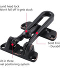 Oil Rubbed Bronze Swing Bar Door Lock Latch For Kids Safety And Home Security Reinforcement Door Guard Clamp Easy Install