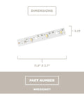 Refrigerator Light Board Replacement OEM Part For Bright Interior No Fuss Upgrade dimensions and part number WR55x26671