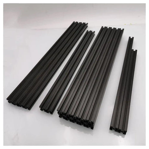 Black Anodized Blind Joints for Voron 2.4 3D Printer Extrusion Frame Kit HFSB5-2020 250mm Size Includes 300mm and 350mm Options Built Tough With Chrome Plated Rails for Smooth Motion, black aluminum extrusion parts