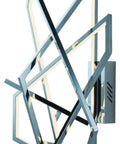 Contemporary Trapezoid Wall Sconce Polished Chrome Led Fixture Brings Straight Heat To Contemporary Home Decor Setting Up Serious Style Vibes As A Legit Conversation Starter, modern design with geometric shapes.