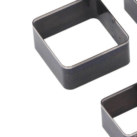 Top Shelf Seven Piece Leather Cutting Die Set Rectangle Punch Stamps For Wallets And Bags High Density Alloy Steel Craft Dies 20 To 50 Mm Precision Cutter Blocks With Smart Storage Case For Weekend Warriors