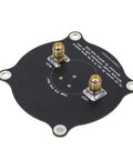 Back view of Beefy High Gain 5.8GHz Triple Feed Patch Antenna for FPV Drones 9.4dBi Directional Circularly Polarized Antenna black PCB