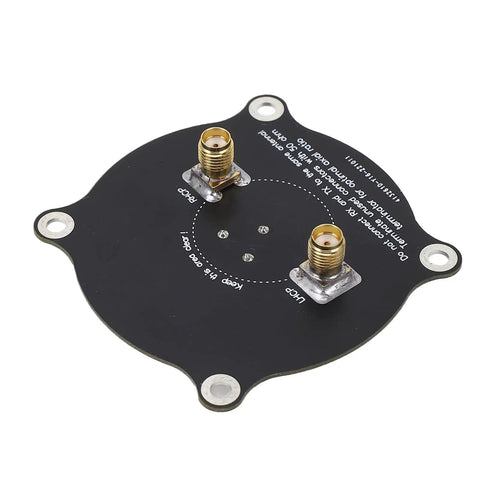 Back view of Beefy High Gain 5.8GHz Triple Feed Patch Antenna for FPV Drones 9.4dBi Directional Circularly Polarized Antenna black PCB