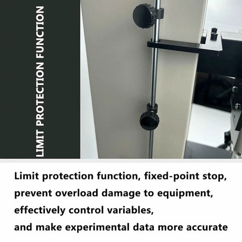 Electric Tensile Testing Machine With 10N To 2000N Digital Push Pull Gauge And 450mm Stroke Overload And Limit Protection For Textiles Sports And Scientific Research Data Logging Up To 999 Tests limit protection detail