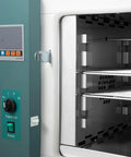 Auto Dental Drying Oven With Timed Temp Control features a digital interface and stainless steel interior for tool sanitation.
