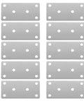 Rust Resistant Stainless Steel Corner Brackets Set Of 10 Flat Mending Plates displayed in a grid format
