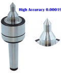 60 Degree MT3 Live Revolving Center For Lathe Tailstock Heavy Duty Carbon Steel High Accuracy 0.000197 Inch CNC Turning Tool