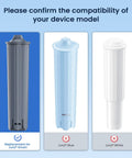 Claris Smart Filter Compatible Water Filter for Jura 71794 Replacement Cartridge One Pack No Fuss Install and Clean Taste with Easy Tank Extension Accessory Setup, gray Jura Smart replacement cartridge