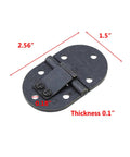 Tough As Nails Vintage Black Iron Drop Leaf Table Hinges 2.56 By 1.5 Inch with smooth swing action for wood cabinetry.