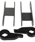 1-3 Inch Lift Kit Rear Shackles With Torsion Keys For Chevy S10 1982-2004 S10 Blazer, showing black metal components