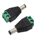 Heavy Duty 12V DC Power Connectors 5.5mm X 2.1mm Barrel Jack Adapters for easy connections in hobby builds.
