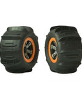 One Twelfth RC Car Wheel Rims And Tire Upgrade Kit 4Pcs For Off Road Drifting Sand And Beach Traction Heavy Duty Rubber Tires