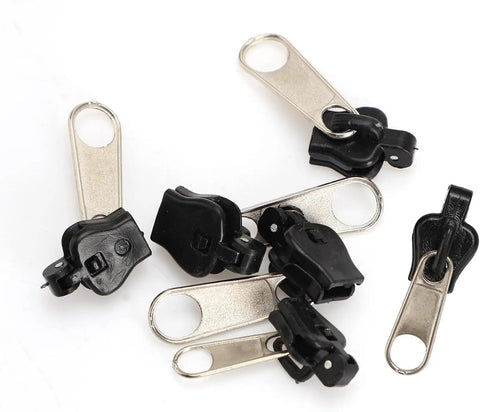Universal Zipper Repair Kit With 12 Black Replacement Sliders For Jackets Jeans Bags And More Quick Fix At Home So You Can Zip Right Again