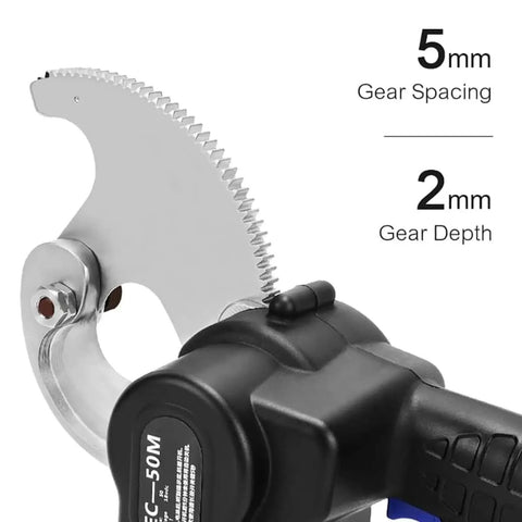 Portable Ratchet Cable Cutter With Tool Box For Electric Power Construction showing blade detail and gear spacing