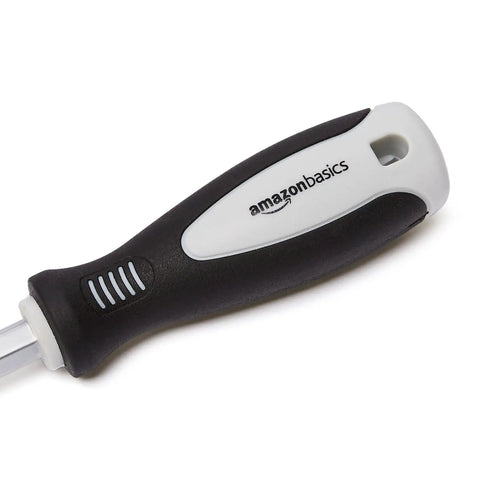 Close-up of a black and white handle from the 7 Piece Nut Driver Set With 5mm 6mm 8mm 9mm 10mm 11mm And 13mm Sizes.