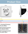 Top Shelf Ten Pack North American Wall Power Sockets With Built In Usb Charging Ports Durable Plastic Faceplate measurements and wiring guide