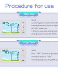 Wireless Ultrasonic Water Tank Level Meter With LCD Bar Graph, Temperature Sensor And High Low Alarm setup instructions