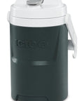 Half-Gallon Insulated Beverage Cooler In Charcoal, Wide-Mouth Design, Flip Cap For Quick Opening And Secure Snap, Easy-Grip Lid