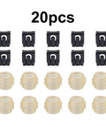 Auto Trans Gear Bushing And Shift Linkage Clip Kit For Mercedes Benz 190D 190E 300D 300E S Class SL, 20-piece set