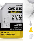 All Season Concrete Crack Repair Sealant For Driveways, Patios And Walkways, Waterproof Quick Drying Adhesive pouch and tools