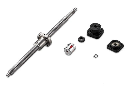 SFU4010 Ball Screw CNC Kit With Nut, End Supports, Coupler And Machining, 40mm Diameter, 10mm Lead, 700mm Length