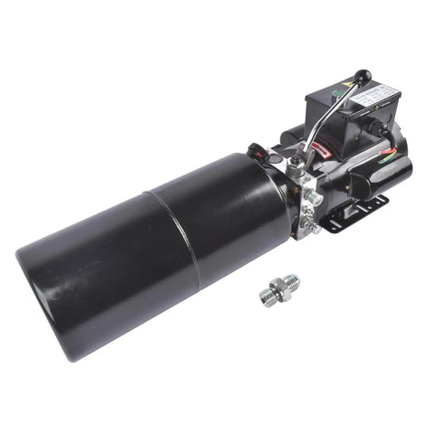 Single Acting Hydraulic Power Unit With 110V Plug And Go Motor And 2.2KW Smooth Operator Powers Garage Lift Posts Built Tough Using A Ten Quart Steel Reservoir And Solenoid Control Up To Twenty Three Mpa Working Pressure