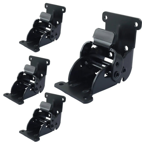Top Rated 4 Pack Tough As Nails 180 Degree Self Locking Folding Brackets For RVs And Food Trucks Heavy Duty Steel Hinges