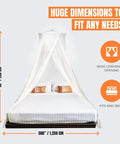 Extra Large King Bed Mosquito Net For King Queen And Twin Beds With Fine Mesh Keeps Out Mosquitoes NoSeeUm And Other Bugs
