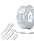 Heavy Duty Transparent Polyurethane Air Hose Quick Release Pneumatic Tubing For Compressor Tools in a roll, showing 20X16mm, 18X14mm, 16X13mm sizes.