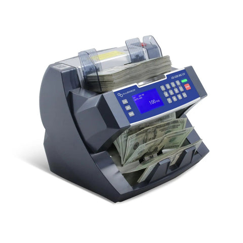Beefy Heavy Duty Bill Counter Machine With UV And Magnetic Counterfeit Detection, 300 Bill Hopper, Fast 1800 Bills Per Minute